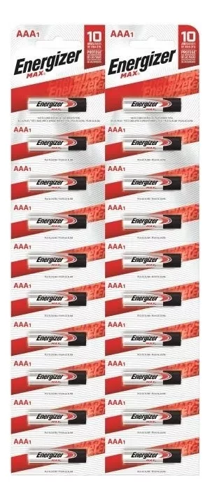 Pila Energizer AAA x 20 unidades